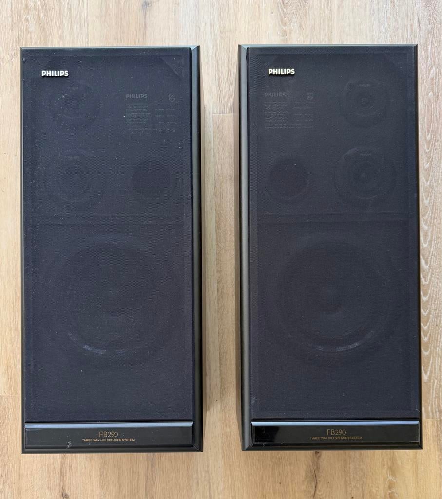 Philips FB290 speakers, Audio, Tv en Foto, Luidsprekers, Philips, Gebruikt, Ophalen of Verzenden, 60 tot 120 watt