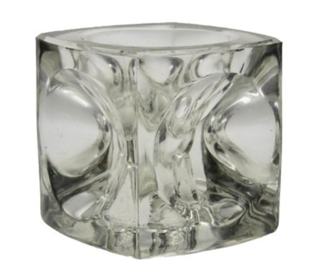 Prachtige vintage Peil & Putzler design kaarsenkandelaar, Ophalen of Verzenden, Gebruikt, Glas, Kandelaar