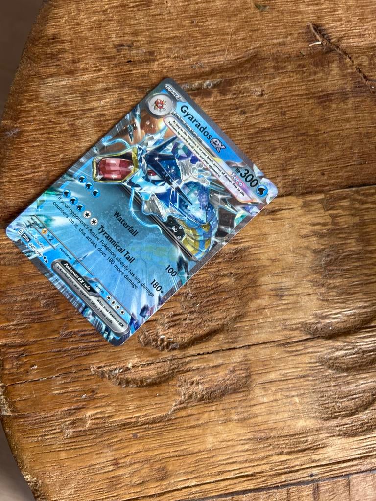 Pokémon kaart Gyarados ex, Ophalen of Verzenden, Gebruikt, Losse kaart, Foil