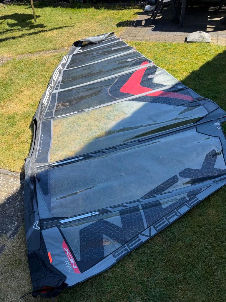 Severne NCX 6.5 2023 Windsurfzeil grijs, Watersport en Boten, Ophalen, Gebruikt, Met draagtas, 6.5 m² tot 8 m²