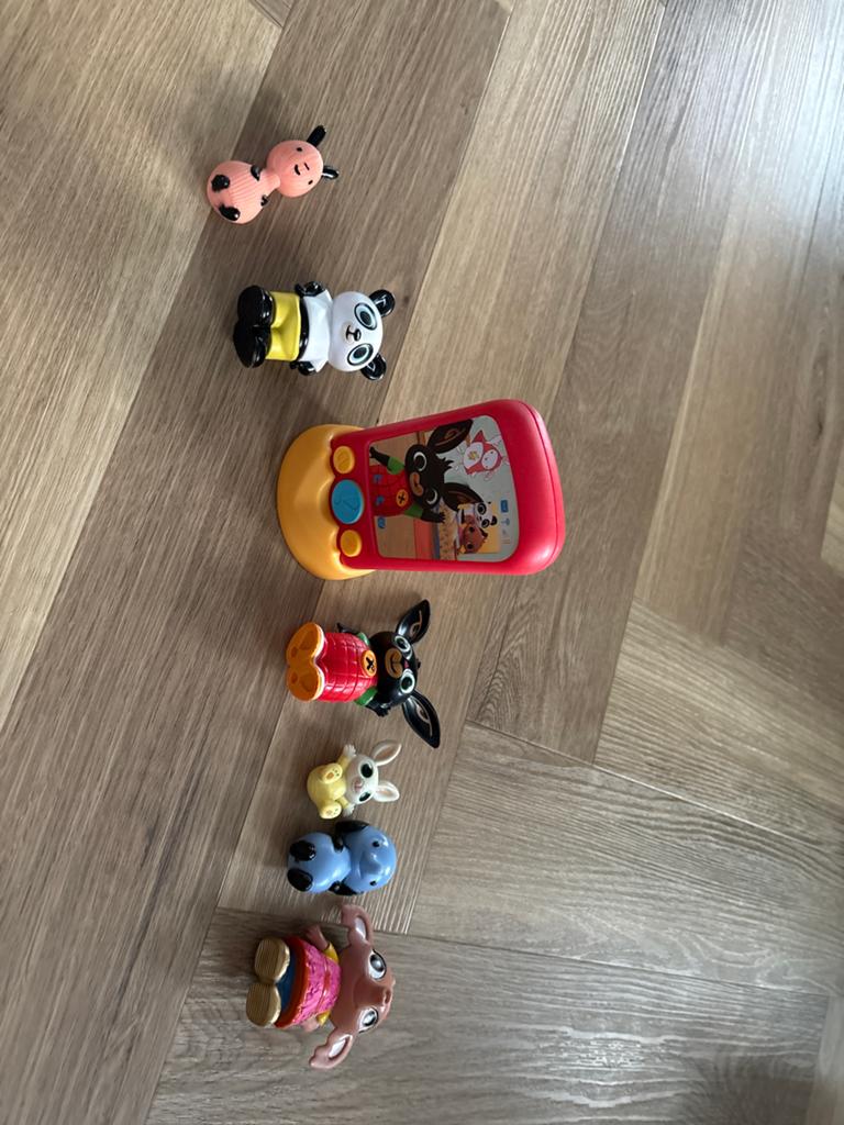 Bing telefoon en poppetjes, Verzamelen, Ophalen of Verzenden, Gebruikt