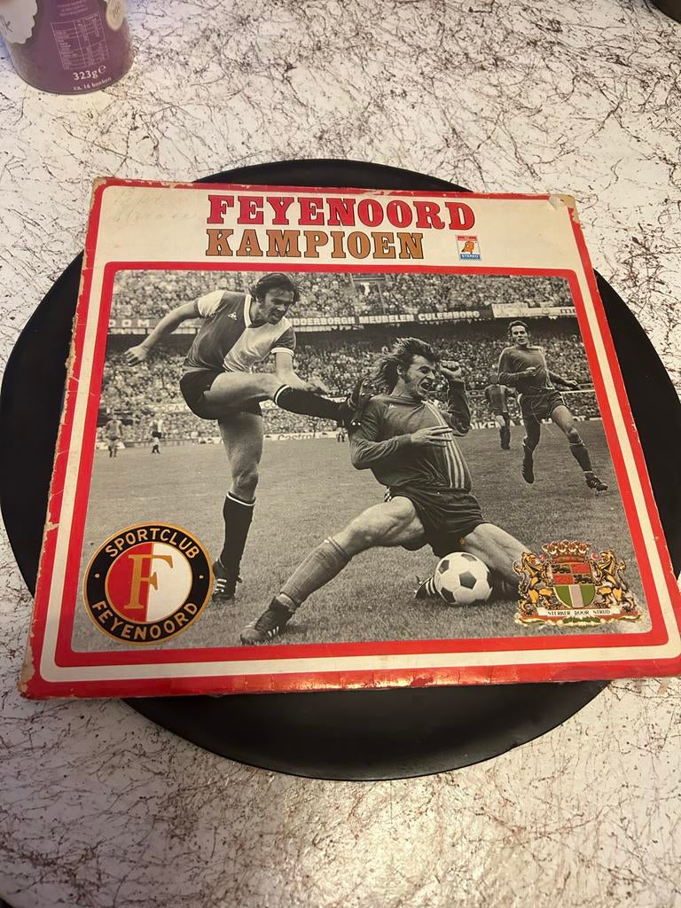 Feyenoord Kampioen LP - Historische Voetbalplaat, Ophalen of Verzenden, 1970 - 1979, Gebruikt, 12 inch