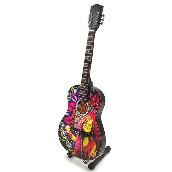 Janis Joplin kleur miniatuur gitaar 25cm mini guitar deco, Info@deconoord.nl, Deco Noord, Nieuw, Ophalen of Verzenden