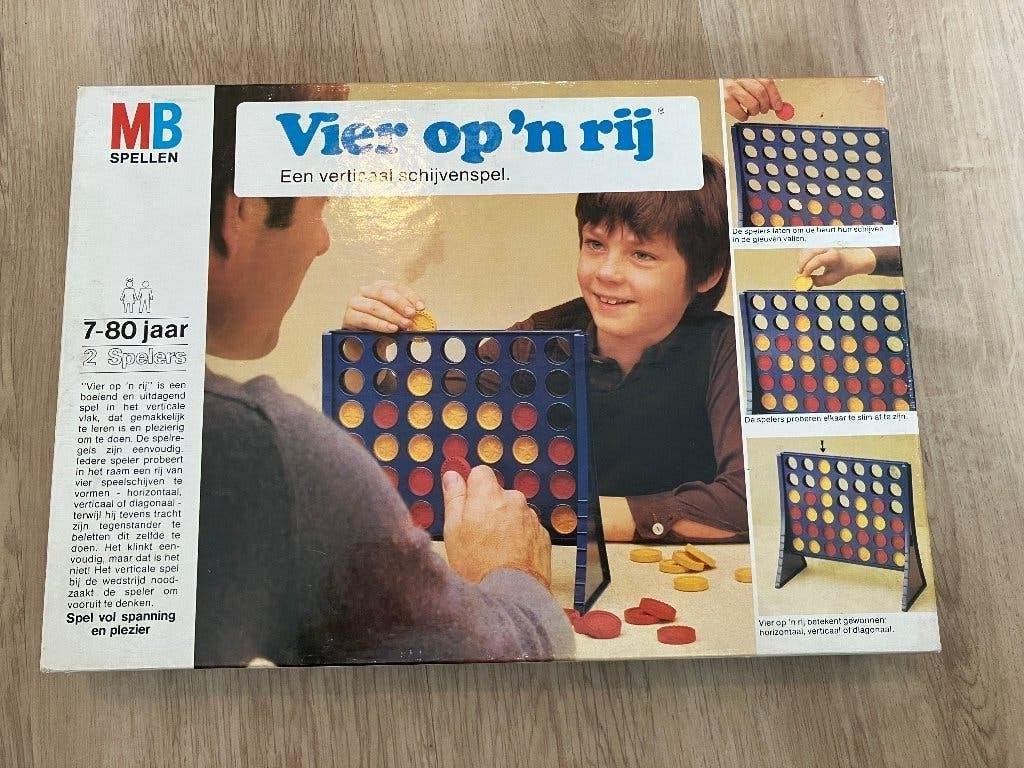 Vintage 4 op een rij, Ophalen of Verzenden, Zo goed als nieuw, MB Spellen, Ravensburger