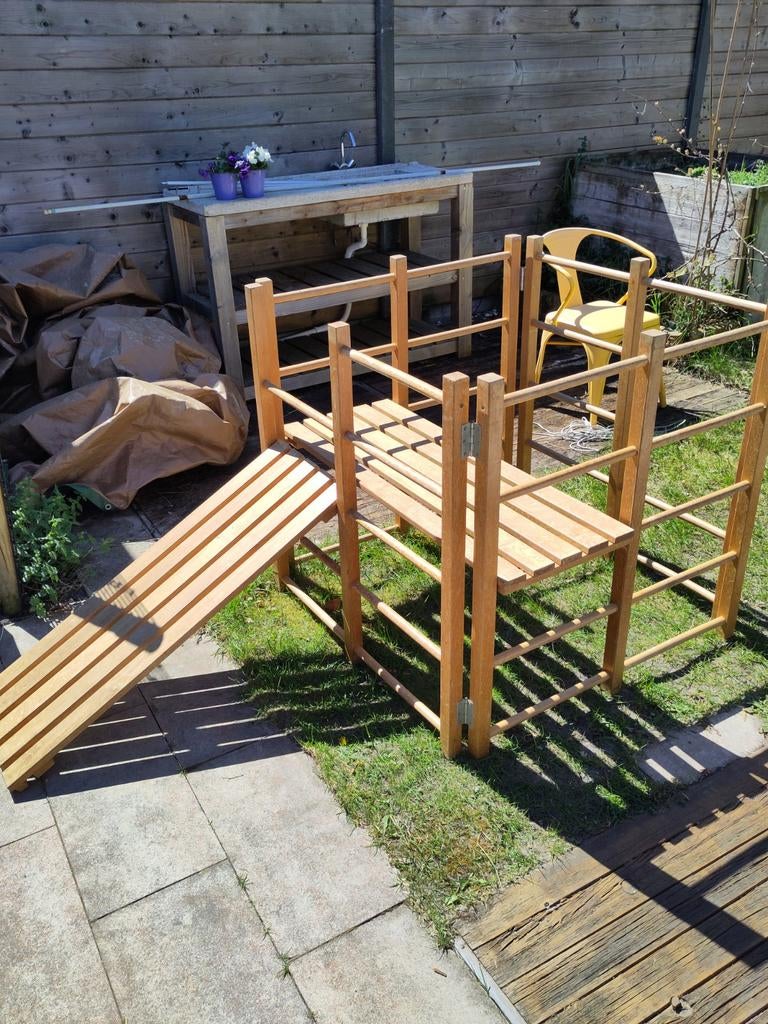 Houten peuter klimrek, Ophalen, Overige typen, Minder dan 2 meter