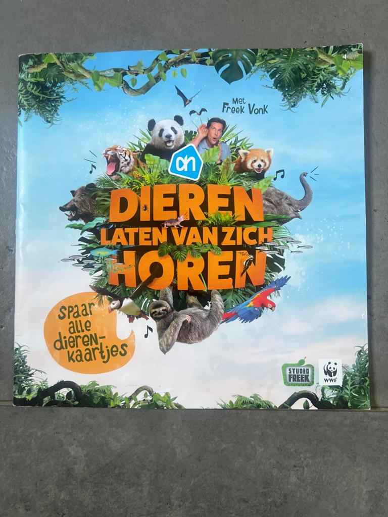Albert Heijn Dieren laten van zich horen - compleet boek, Ophalen of Verzenden, Zo goed als nieuw, Overige soorten, Overige typen