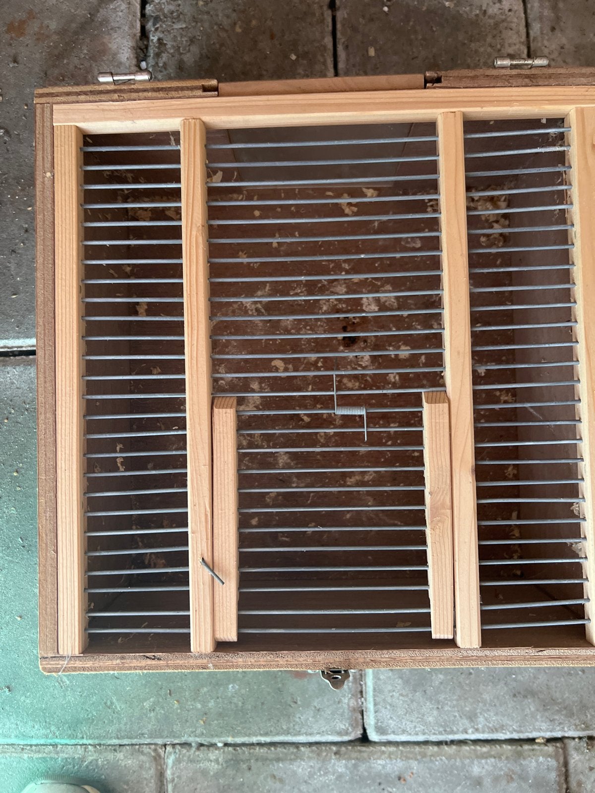 Vervoer kooi vogels 30 bij 30 en 14 cm hoog., Dieren en Toebehoren, Ophalen, Hout, Vogelkooi