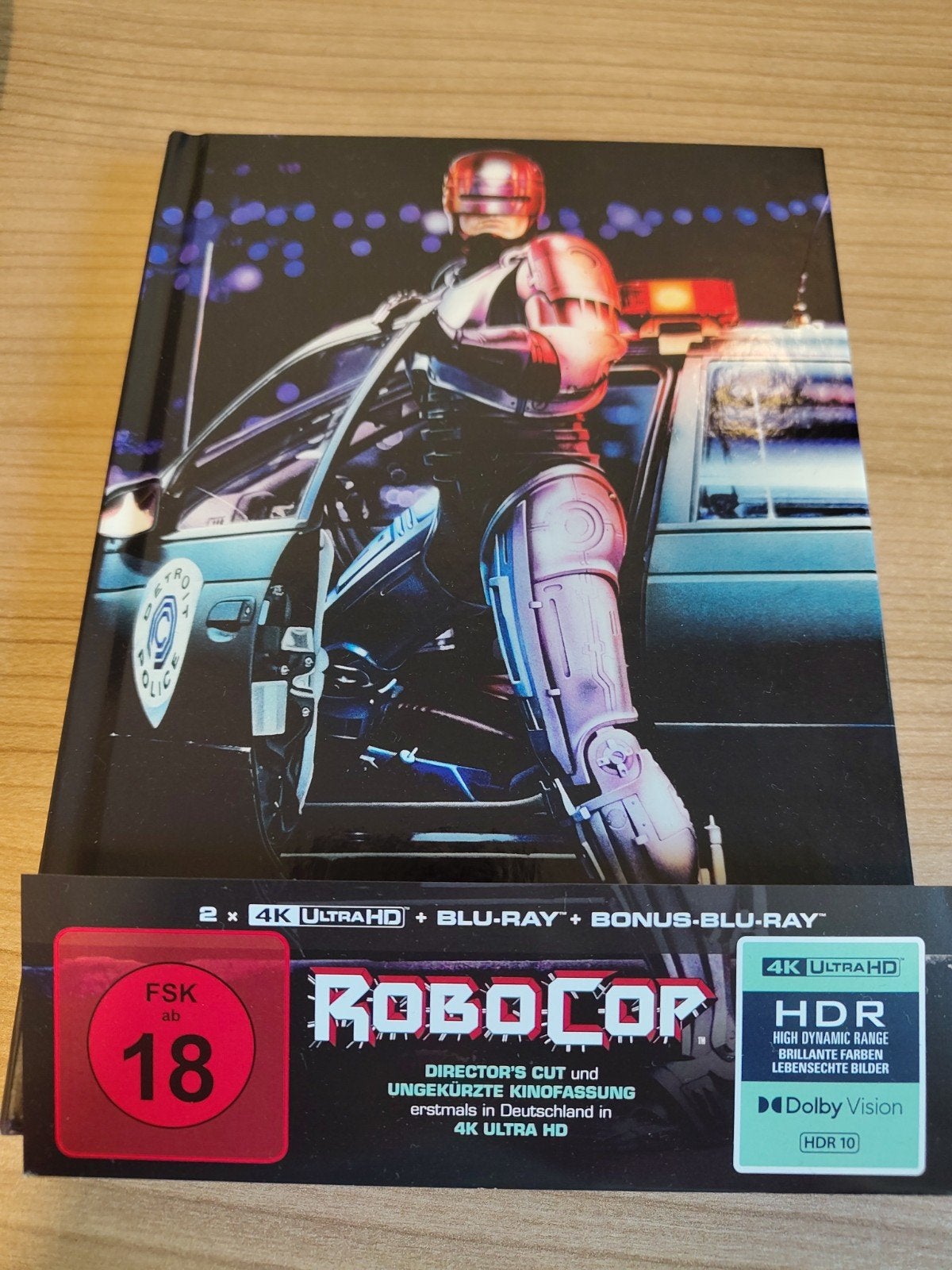 Robocop 4K 4 Disc Limited Edition DE (4K UHD Blu-ray), Cd's en Dvd's, Vanaf 18 jaar, Verzenden, Inclusief boekje, Film