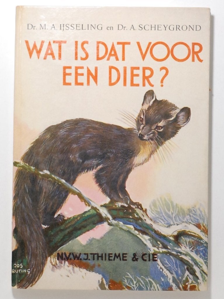 Wat is dat voor een dier? 1957, Verzenden, Zo goed als nieuw, Overige diersoorten, Dr. M.A. Ijsseling