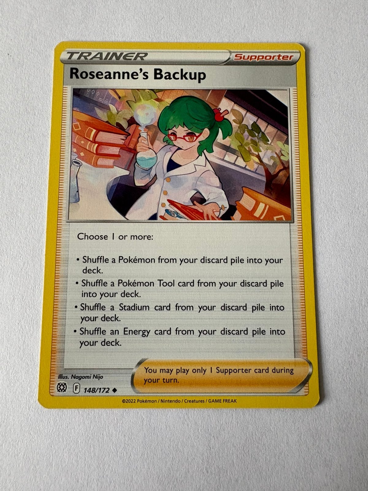 Pokémon kaart TRAINER Supporter Roseanne’s Backup, Ophalen of Verzenden, Nieuw, Losse kaart
