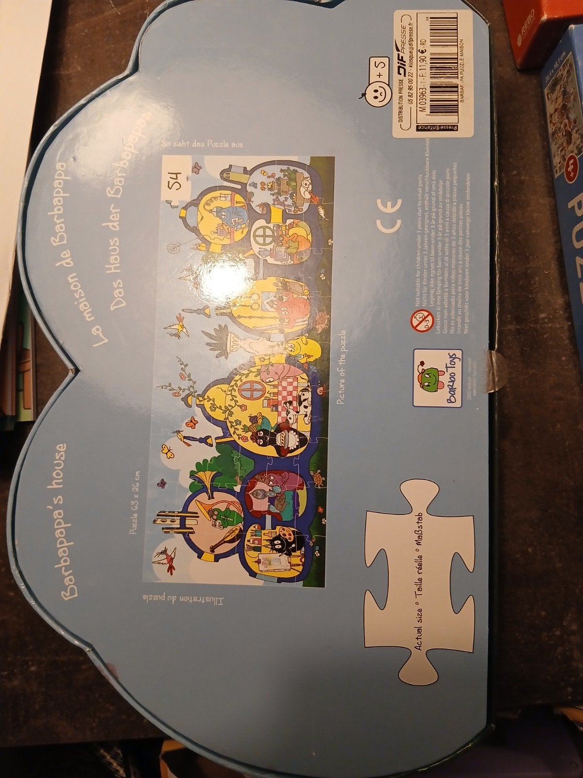 Barbapapa Puzzel (24 en 54 stukjes), Ophalen, 10 tot 50 stukjes, Gebruikt, 4 tot 6 jaar