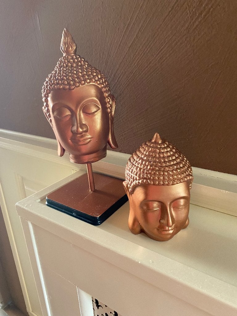 2 Boeddha hoofden, Ophalen, Zo goed als nieuw, Overige materialen, Set