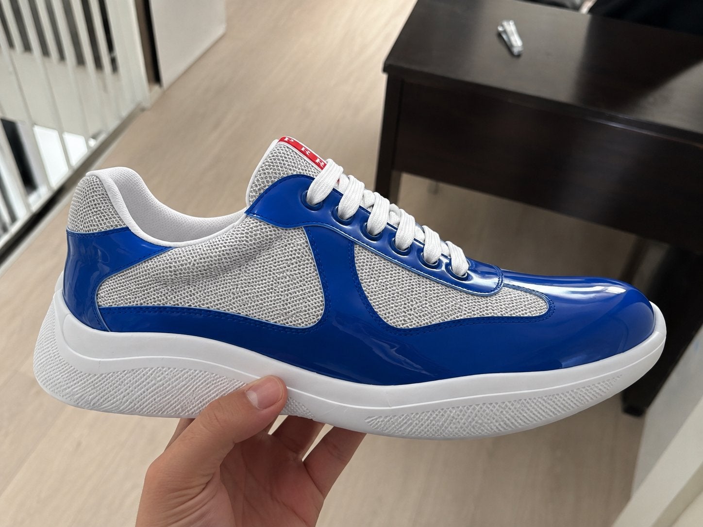 Foto 2 van Prada Cloudbust Thunder Sneakers - Blauw/Wit