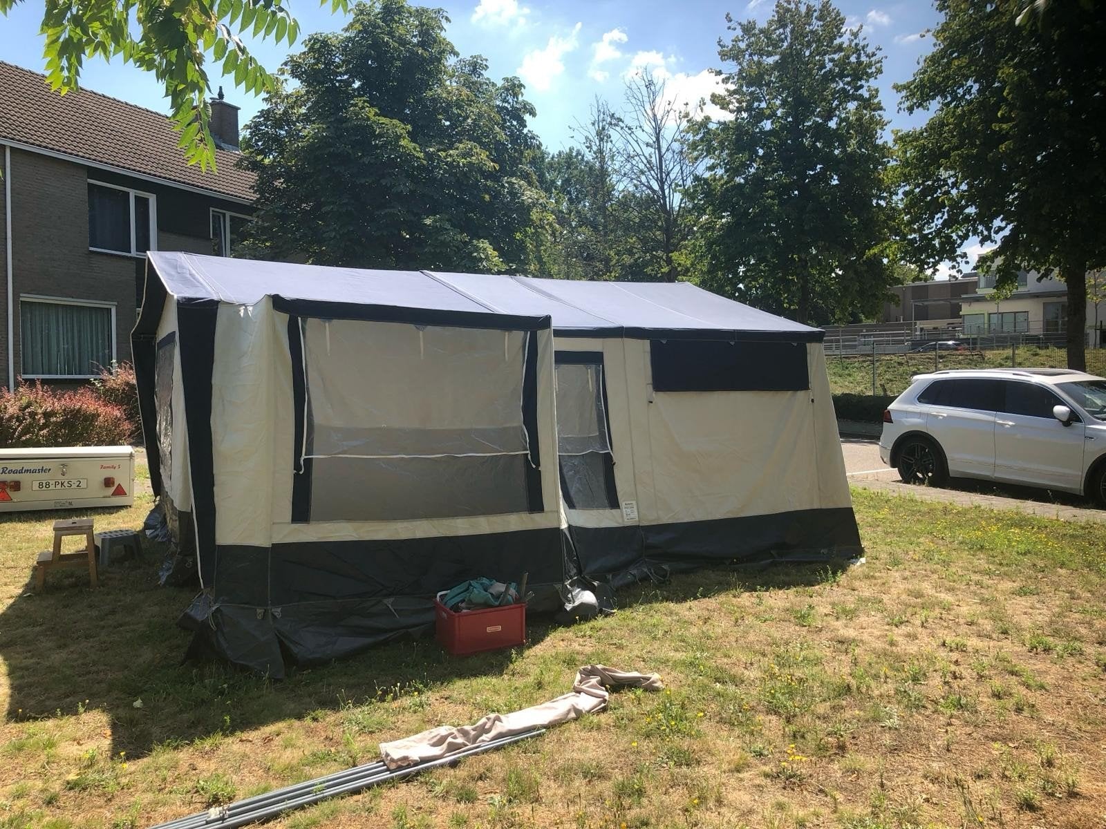 Roadmaster Family S vouwwagen met keuken, Overige merken, Meerkleurig, Ophalen of Verzenden, Aanwezig