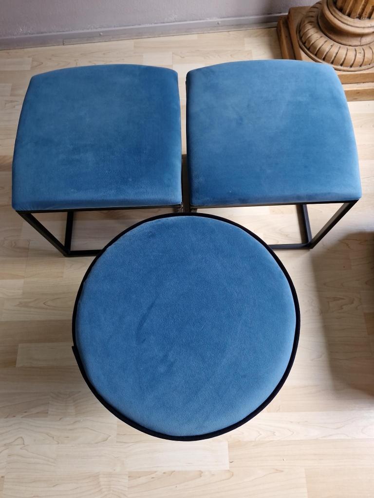 Krukjes, blauw (3), Ophalen of Verzenden, Gebruikt