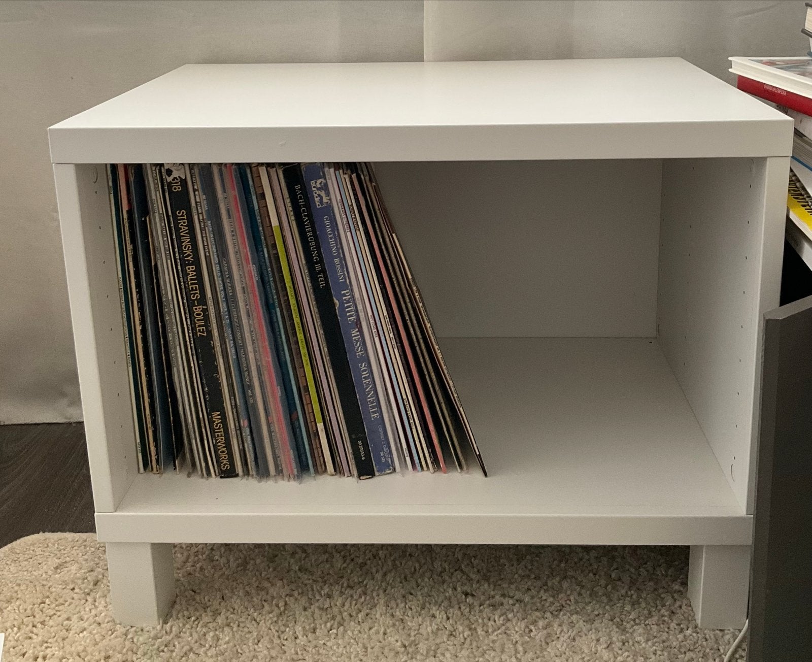 Vinyl kast, Ophalen, Minder dan 50 cm, Gebruikt, 3 of 4 laden