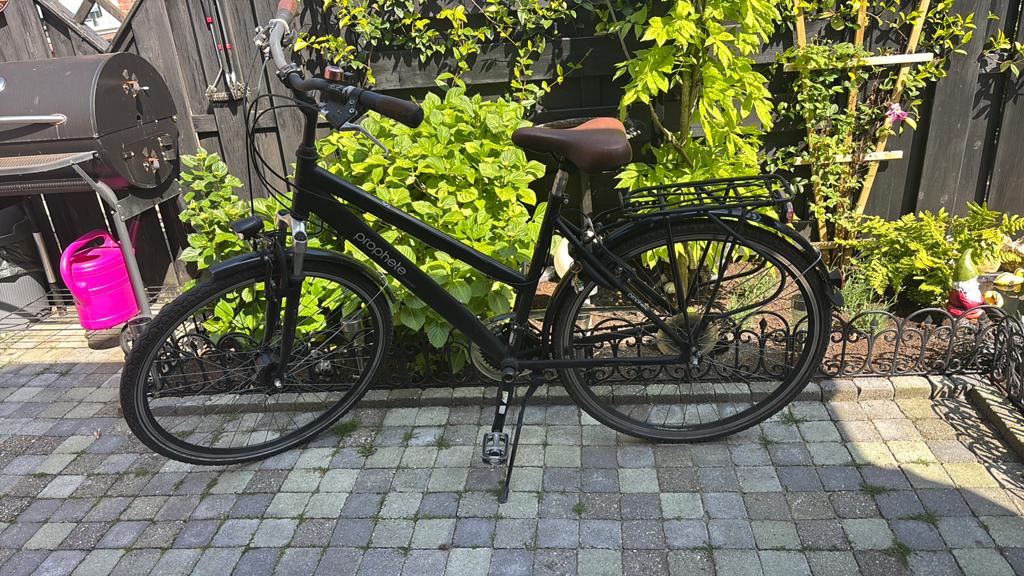 Goed onderhouden dames fiets aangeboden, Fietsen en Brommers, Fietsen | Tandems, 55 cm of meer, Ophalen, Zo goed als nieuw, Minder dan 10 versnellingen