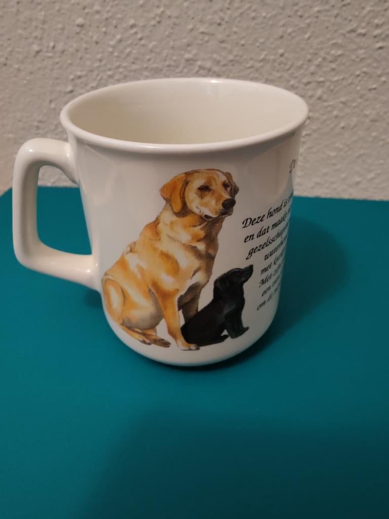 Prachtige mok Labrador Retriever, uitstekende staat, Verzenden, Zo goed als nieuw, Overige stijlen, Kop(pen) en/of Schotel(s)