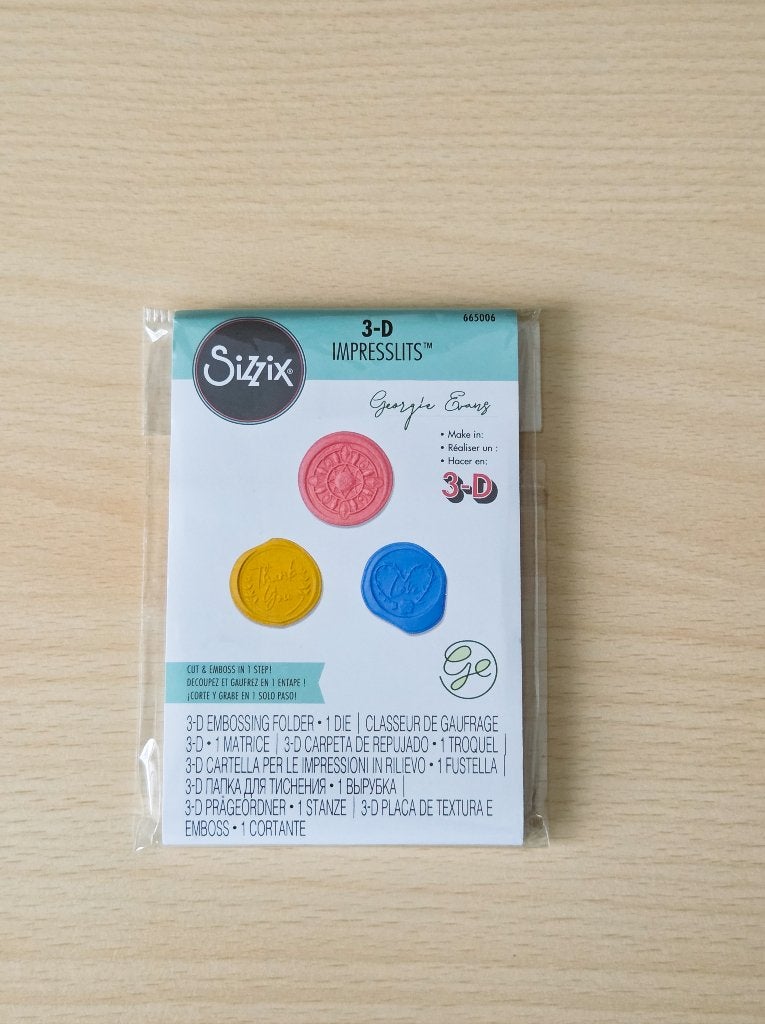Sizzix 3-D Impresslits - Wax Seals, Hobby en Vrije tijd, Ophalen of Verzenden, Nieuw, Frame of Mal, Sizzix