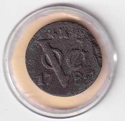 VOC Duit 1780 Zeeland in minimale kwaliteit, Verzenden, Vóór koninkrijk, Overige waardes, Losse munt