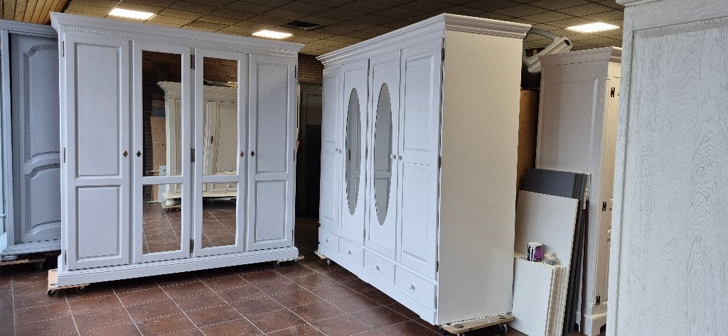 Antieke brocante garderobe slaapkamer kasten, kledingkasten, Antiek en Kunst, Antiek | Meubels | Kasten, Ophalen