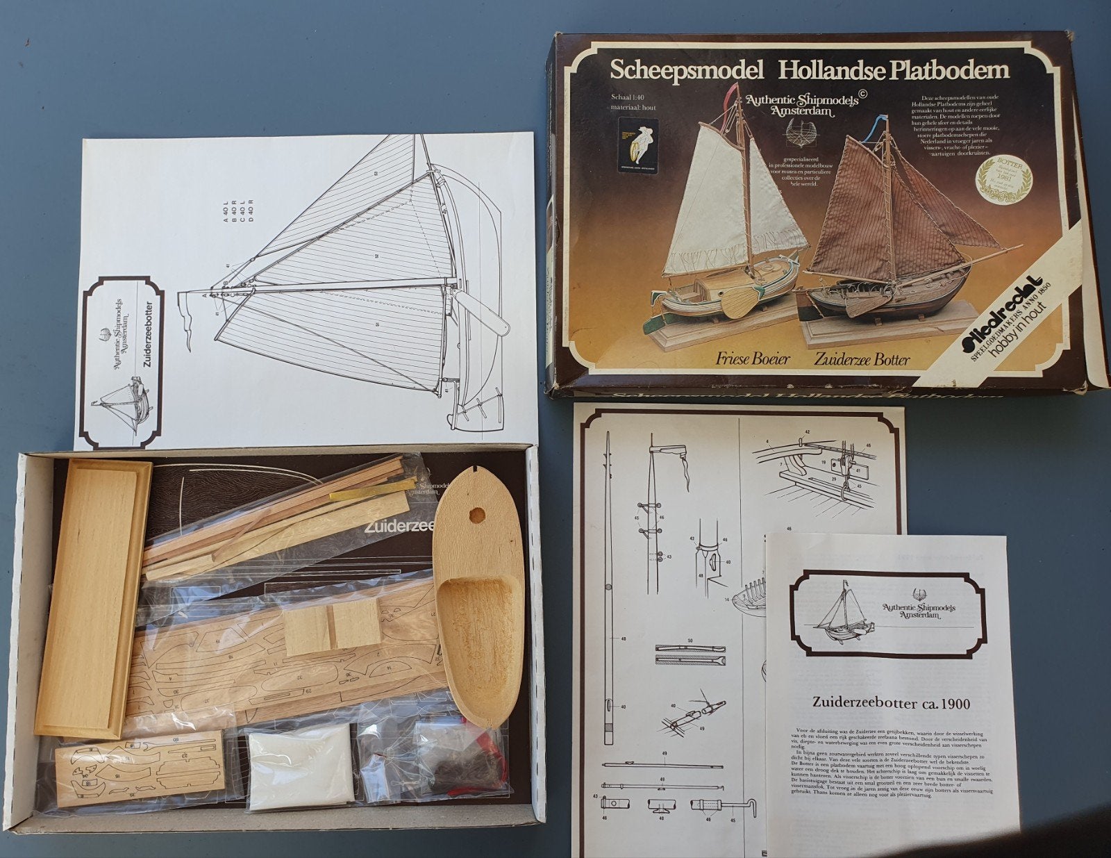 Authentic Shipmodels Amsterdam Hollandse Platbodem, Ophalen of Verzenden, Nieuw, 1:32 tot 1:50, Overige merken