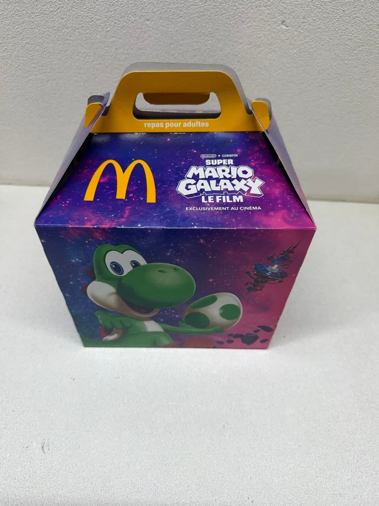 McDonald's Happy Meal doos Super Mario Galaxy film, Ophalen of Verzenden, Nieuw, Verpakking
