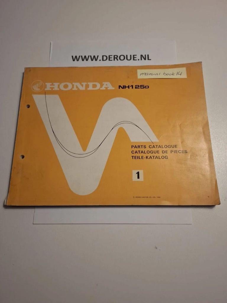 MANUAL BOOK 14 PARTS CATALOGUE HONDA, Ophalen of Verzenden, Gelezen