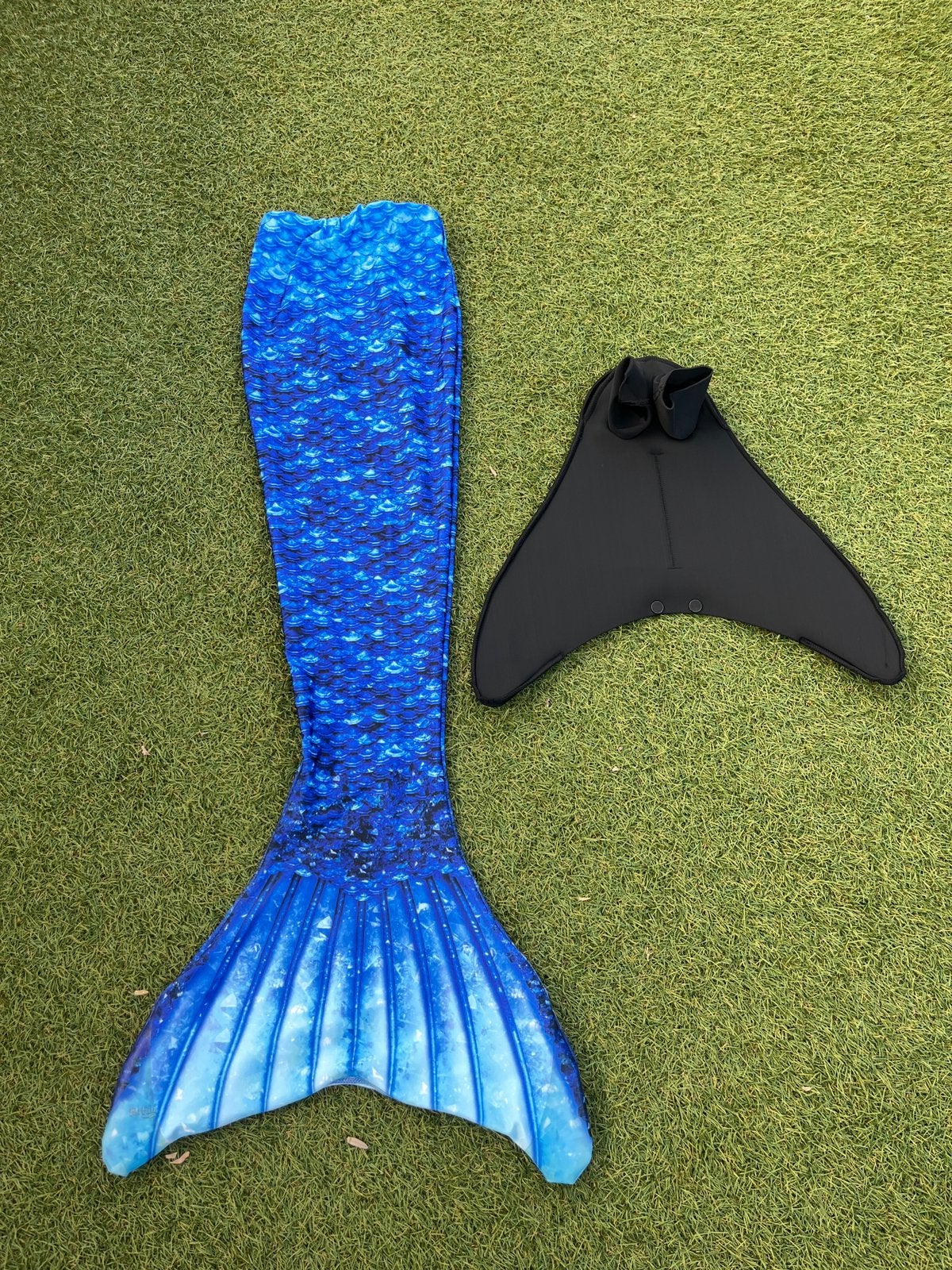 Zeemeermin staart blauw + monovin FinFun, Jongen of Meisje, Ophalen of Verzenden, Zo goed als nieuw, Zwem-accessoire
