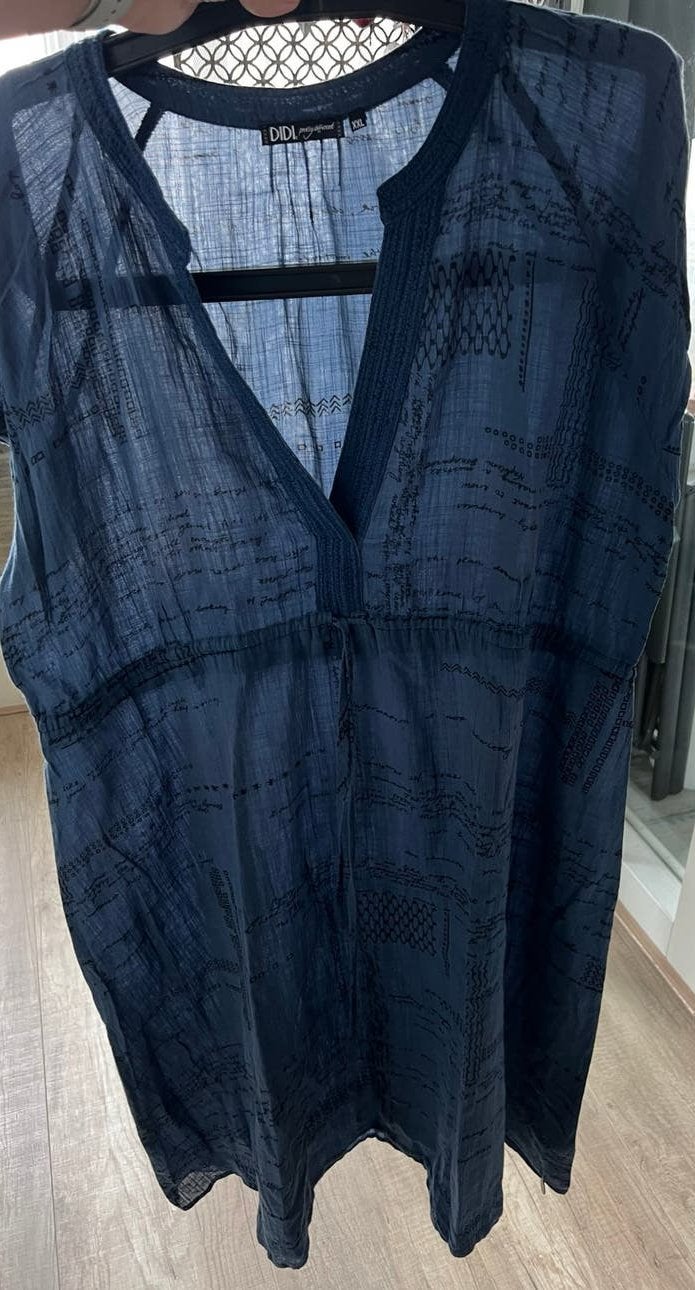 Didi tuniek blauw XXL, Kleding | Dames, Ophalen of Verzenden, Zo goed als nieuw, Blauw, Blouse of Tuniek