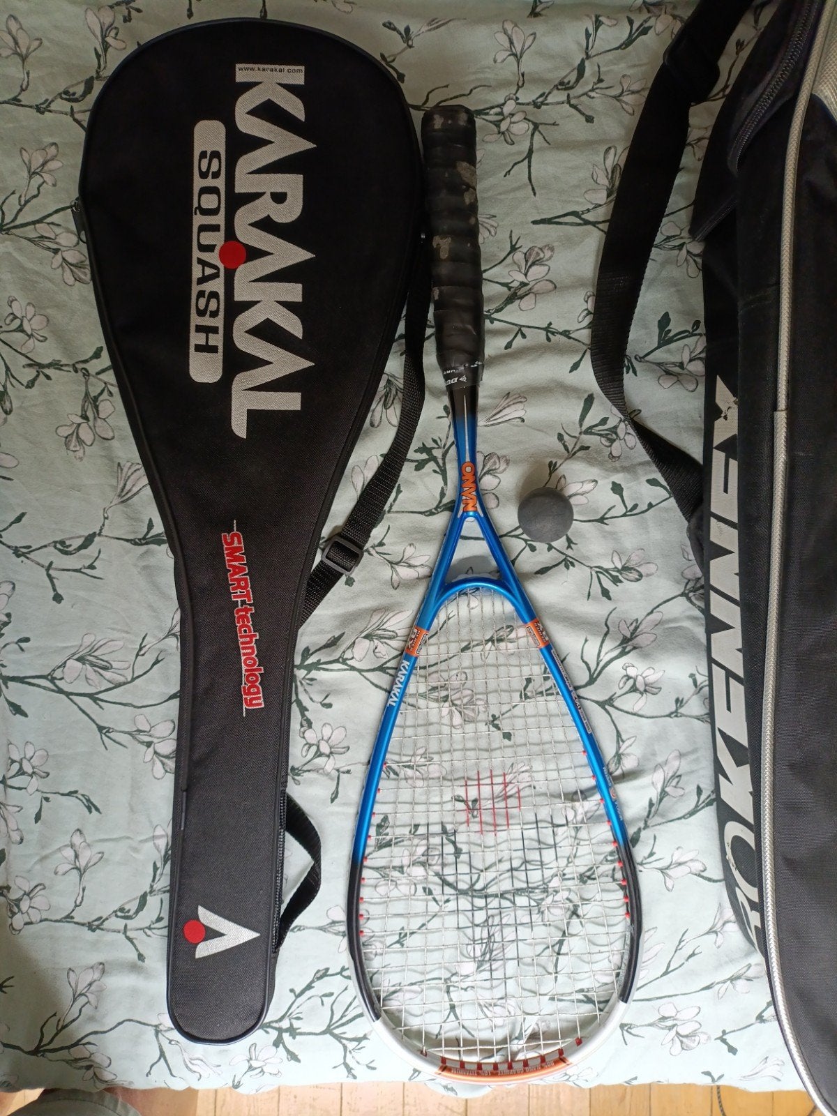 Karakal BX-130 Squash Racket met hoes en Tas, Sport en Fitness, Ophalen of Verzenden, Gebruikt, Racket, Met hoes