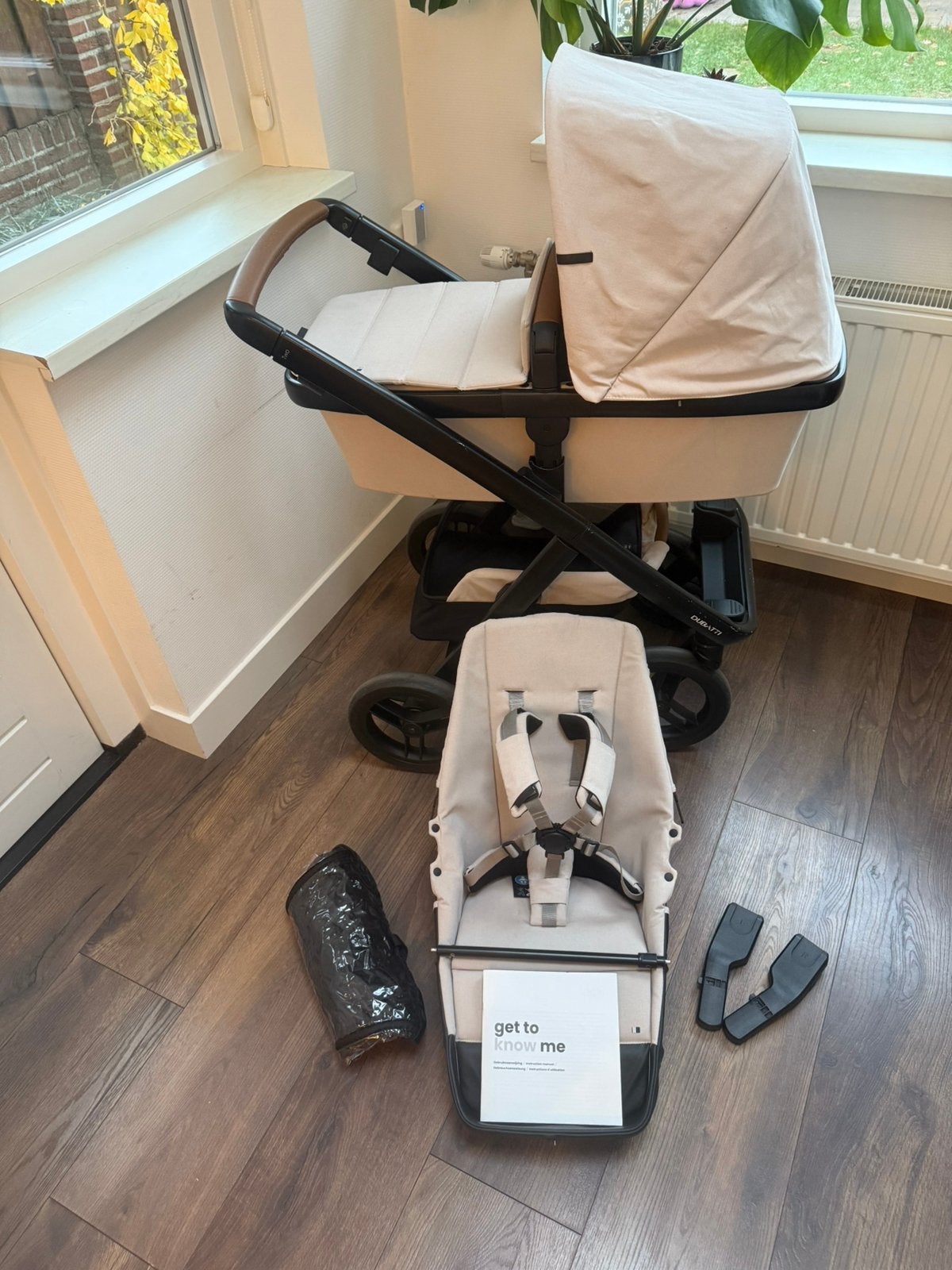 Dubatti Two kinderwagen, Kinderen en Baby's, Kinderwagens en Combinaties, Gebruikt, Verstelbare duwstang, Combiwagen, Ophalen