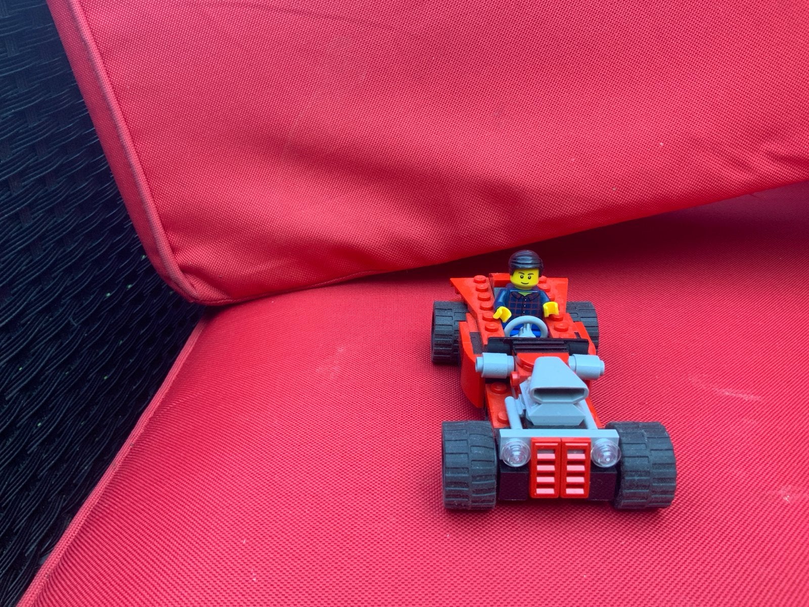 Lego raceauto met minifiguur, Inclusief minifiguren, Gebruikt, Lego, Ophalen of Verzenden