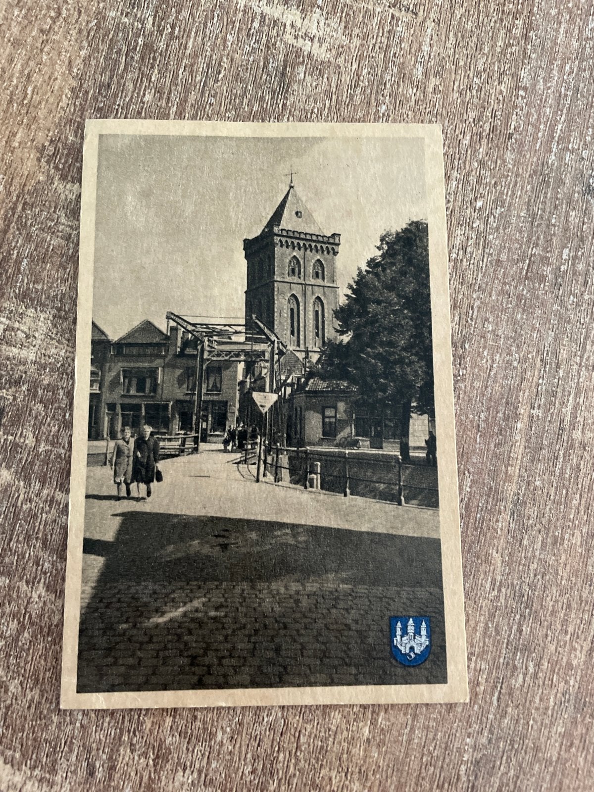 Oude Ansichtkaart Kampen - Burgwal (1959), Ophalen of Verzenden, 1940 tot 1960, Gelopen, Overijssel