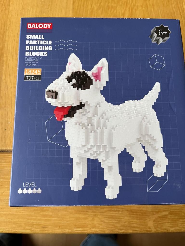 Balody Bouwblokken Bull Terrier Hond 797 stuks, Ophalen of Verzenden, Nieuw, Overige merken