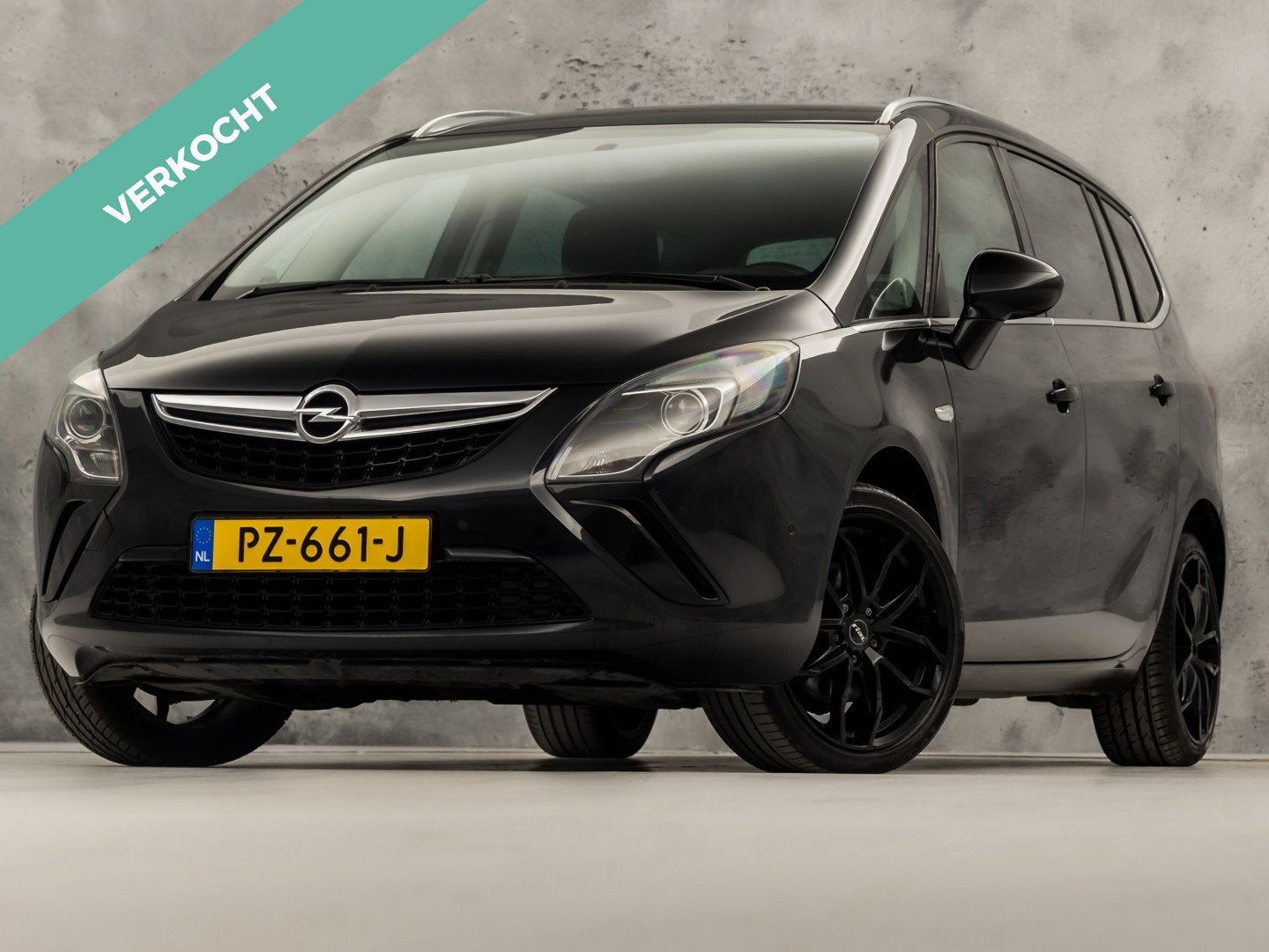 Opel Zafira 1.4 Black Sport 7 Persoons (AIRCO, GETINT GLAS,, Zwart, 4 cilinders, 7 stoelen, Zwart