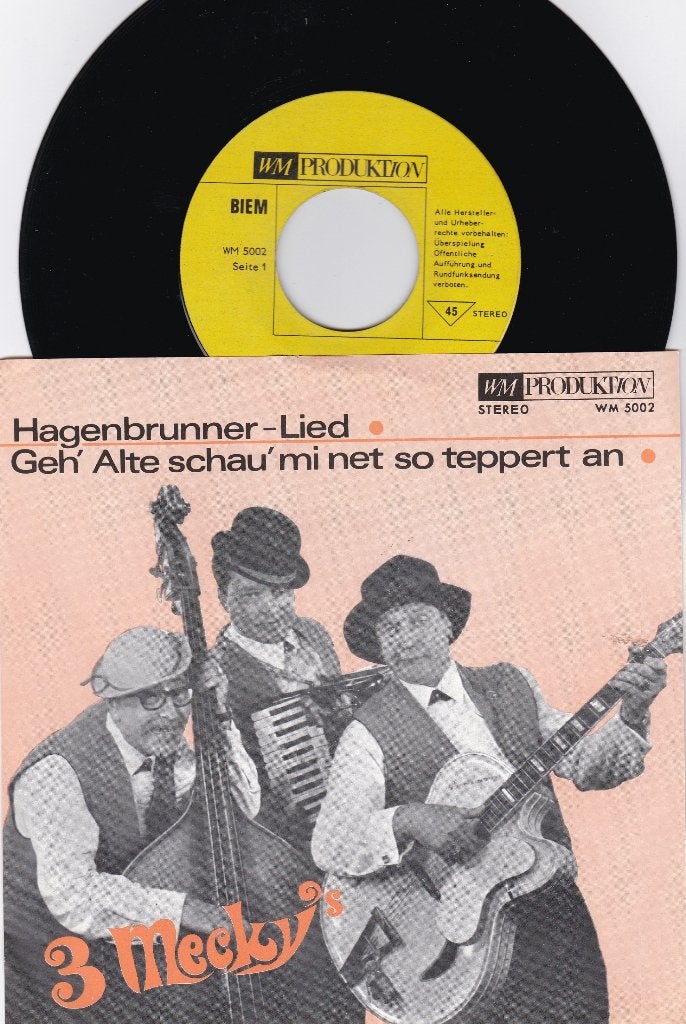 3 Meckys ‎– Hagenbrunner-Lied, Ophalen of Verzenden, Gebruikt, 7 inch, Overige genres