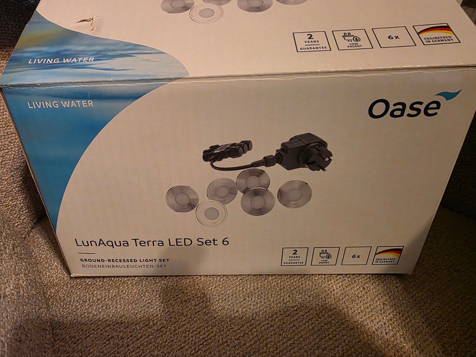Oase LunAqua Terra LED Set 6 vijververlichting tuinlamp, Minder dan 50 watt, Nieuw, Ophalen of Verzenden, Netvoeding