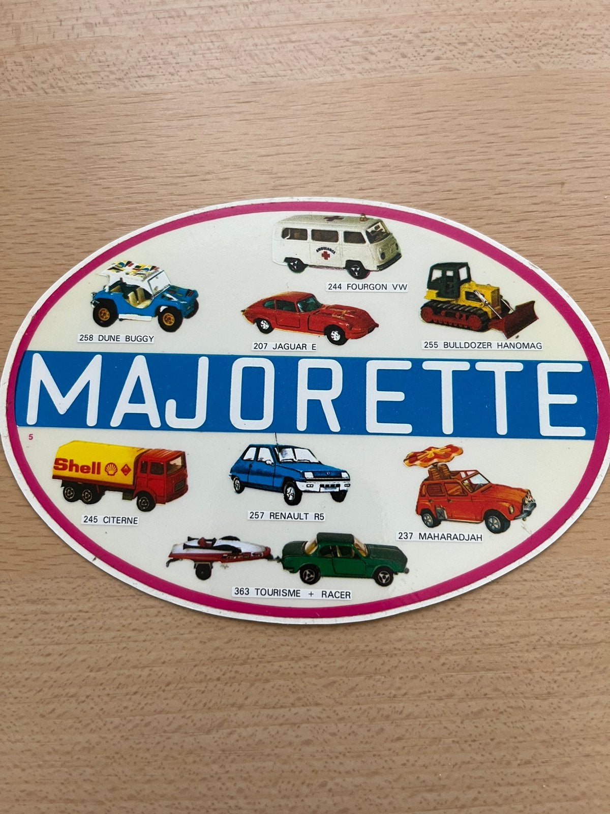 Retro sticker Majorette jaren 70, Verzamelen, Stickers, Verzenden, Zo goed als nieuw