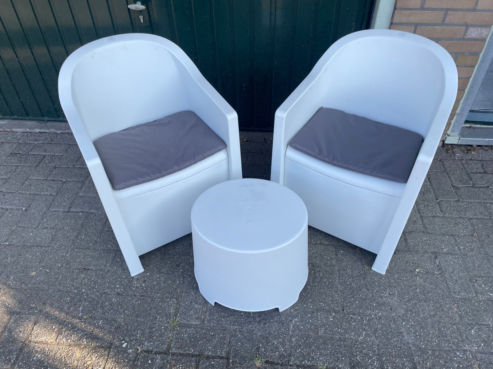 Tuinset,Tuinstoelen,Terrasstoelen, Ophalen, Zo goed als nieuw, Kunststof