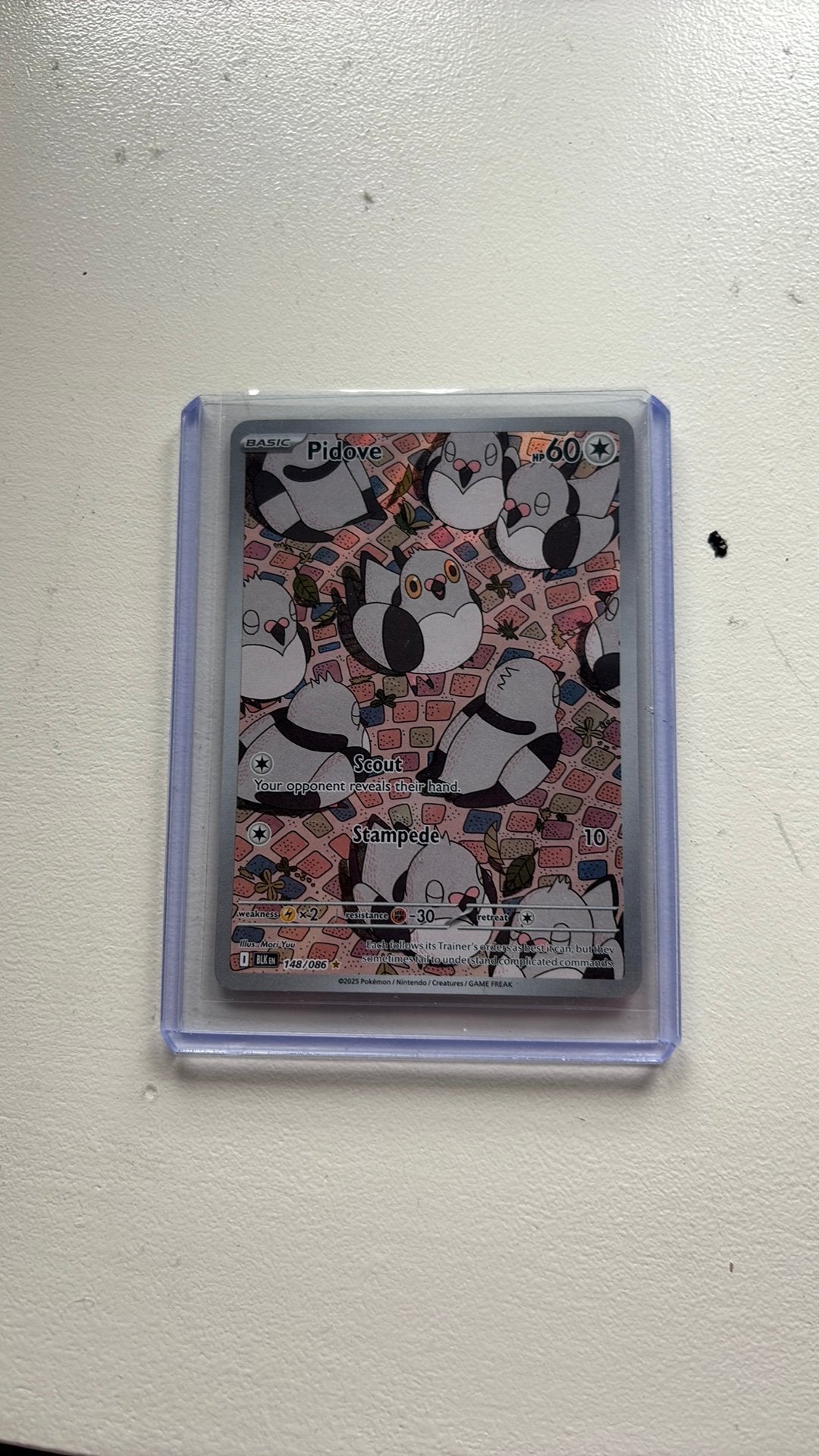 Pidove 148/086 Art rare Pokemon kaart Near Mint, Verzenden, Zo goed als nieuw, Losse kaart, Foil