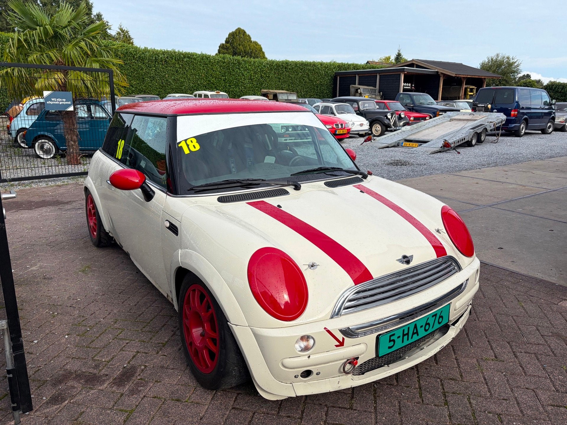Mini Cooper Race auto Officiële Cup Racer, Gebruikt, 4 cilinders, 1600 cc, Origineel Nederlands
