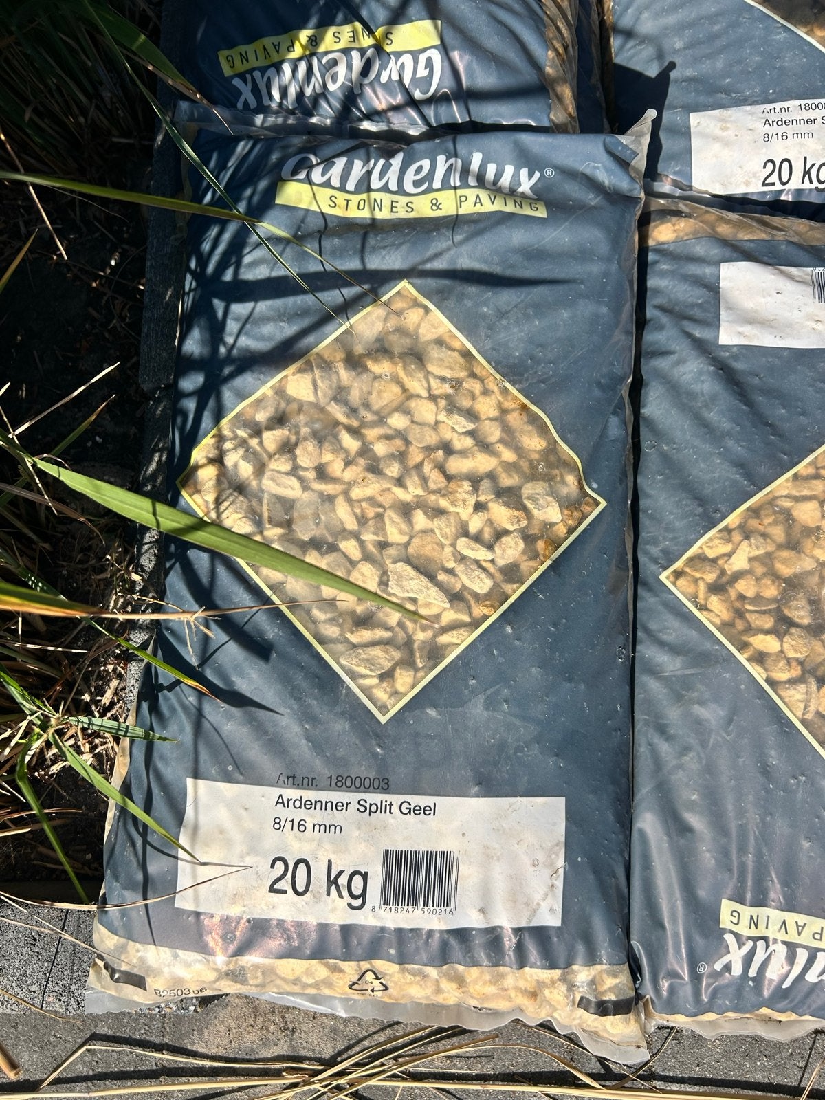 Gardenlux Ardenner Split Geel 8/16 mm - 20 kg, Ophalen, Nieuw, Geel, Split