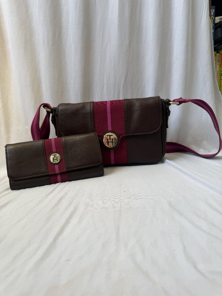 Tommy Hilfiger tas, Ophalen of Verzenden, Zo goed als nieuw, Bruin, Handtas