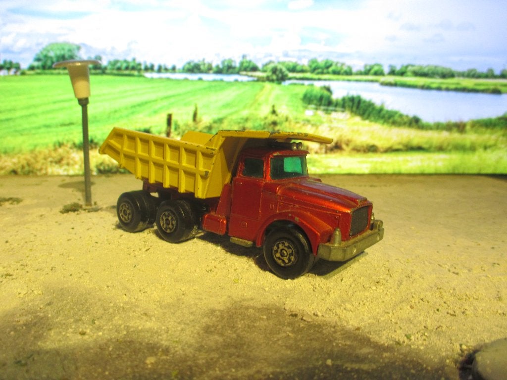 1/69 Scammell Contractor Kipper Matchbox SuperKings K-19, Ophalen of Verzenden, Gebruikt, Auto