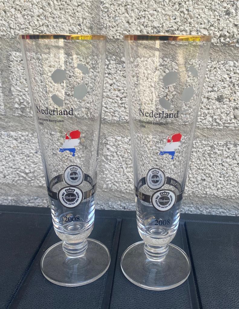 2 Warsteiner bierglazen. Hoogte 20 cm., Verzamelen, Biermerken, Ophalen of Verzenden, Zo goed als nieuw, Glas of Glazen, Overige merken