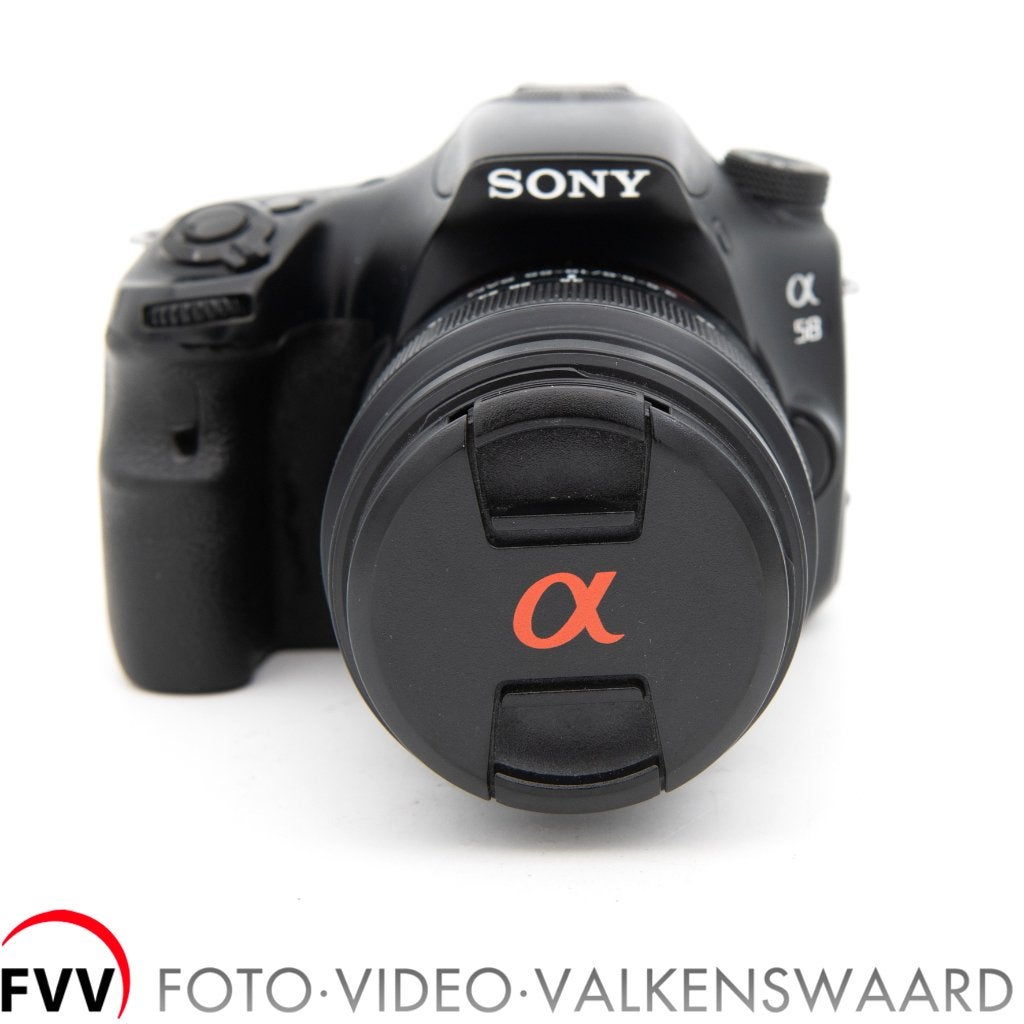 Sony SLT-A58 + SAL 18-55 mm DT, Gebruikt, Spiegelreflex, Ophalen of Verzenden, Sony