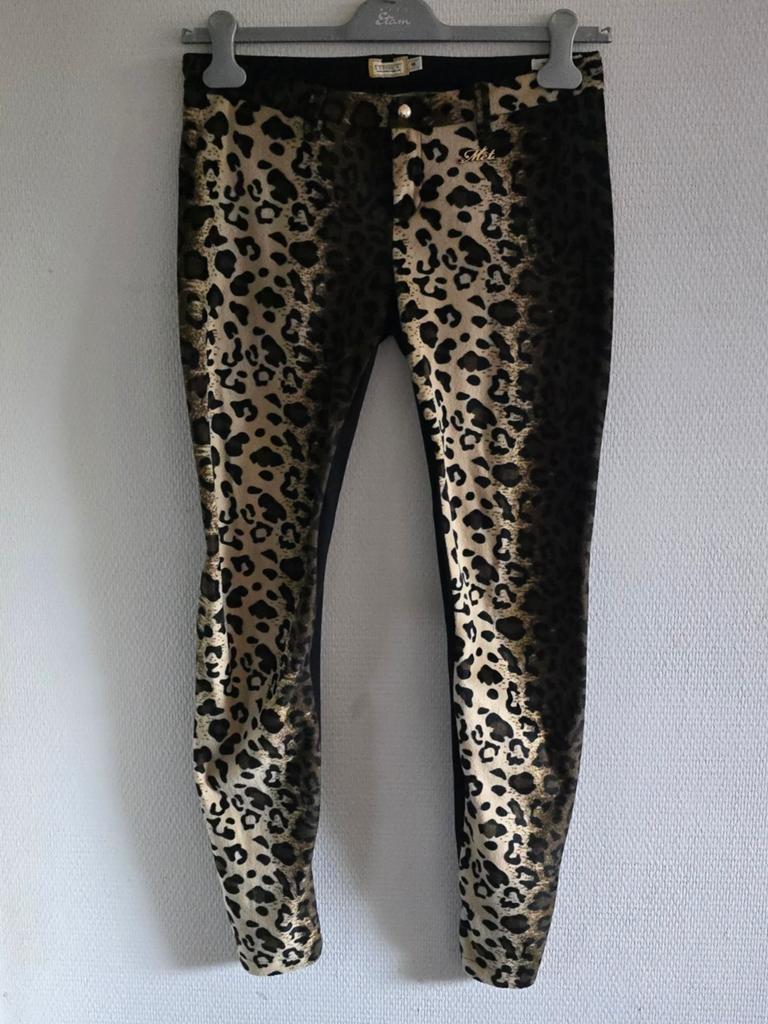 MET Injeans dames Luipaardprint Broek - Maat S, Overige kleuren, Ophalen of Verzenden, Zo goed als nieuw, MET Injeans