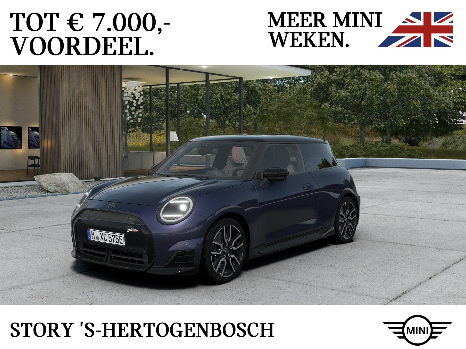 MINI Hatchback Cooper E / John Cooper Works / Pakket M / 18", Dealer onderhouden, Leder, Nieuw, Cooper