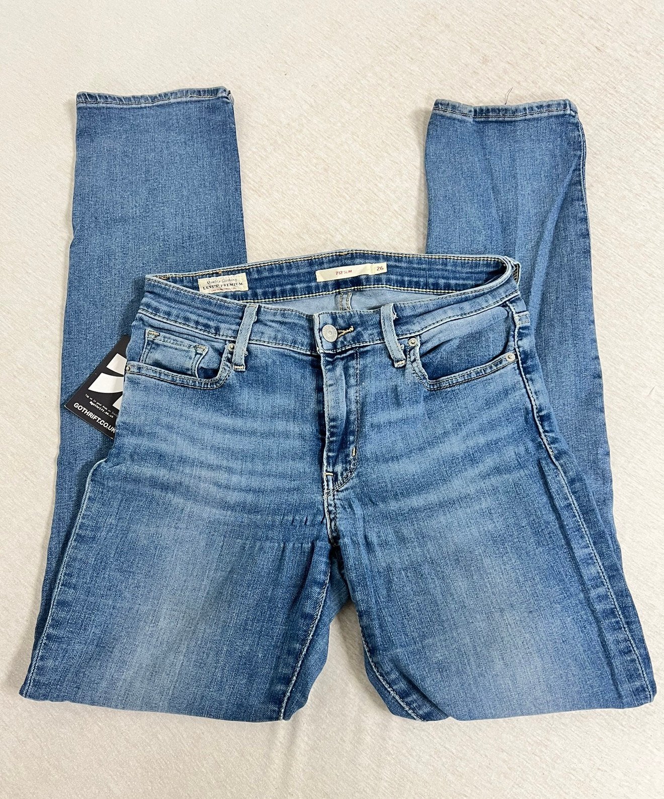 Levi’s levis spijkerbroek dames vrouwen W26 26 spijker broek, Blauw, Ophalen of Verzenden, Zo goed als nieuw, H
